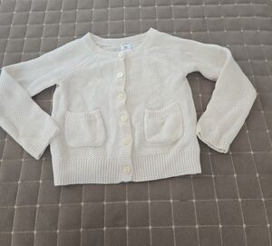 Carter's Ivory Knit Sweater with Pockets